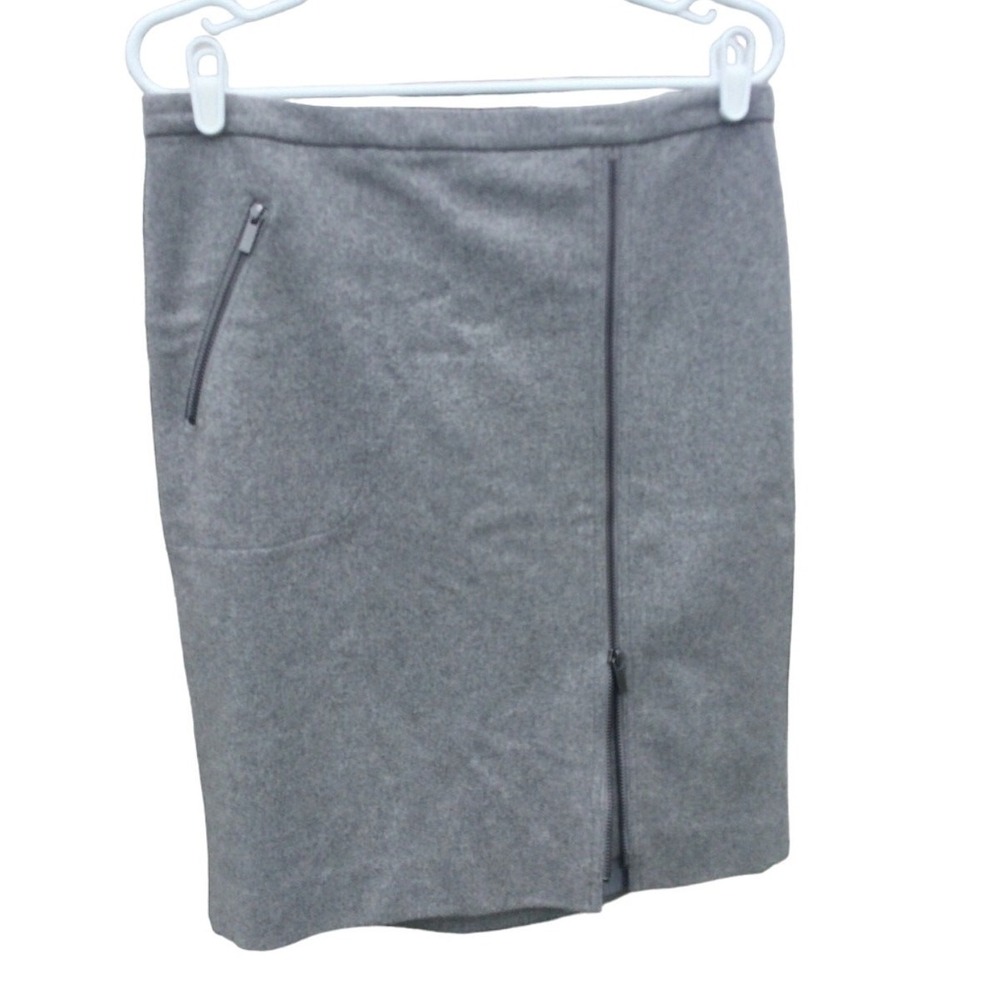 J.crew womens pencil skirt 8‎ grey gray slate silver NEW zipper preppy business